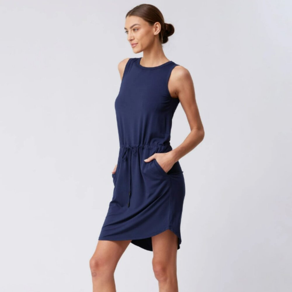 Dharma Bums Yoga Anywhere Dress Navy Size US Women 14/ UK 18/ AU XXL